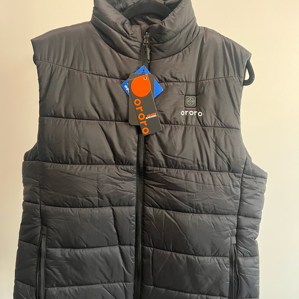 Ororo Black Puffer Vest